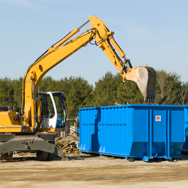 can i choose the location where the residential dumpster will be placed in Meridian Georgia